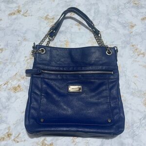 Nine West Faux Leather Blue Purse